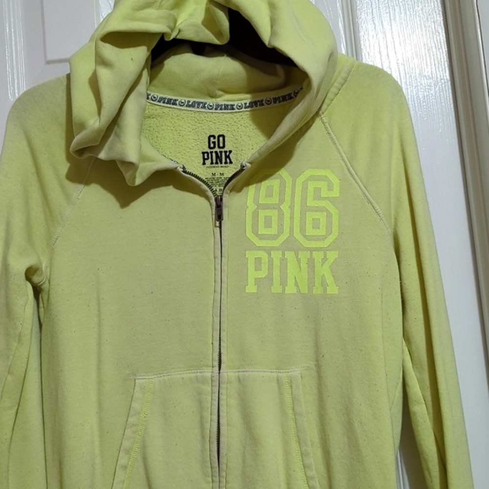 Victoria's Secret PINK Full-Zip Hoodie, Junior Size Medium